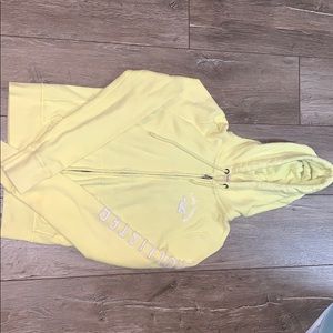 Yellow hollister sweatshirt